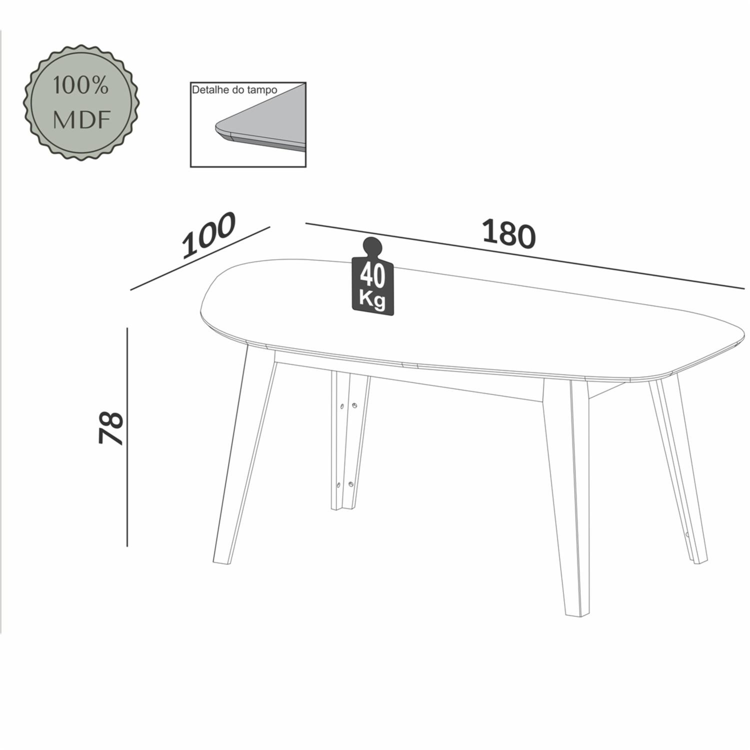 Mesa De Comedor Orgánica Modelo Tm88 Wj Blanquecino Freijo DALLA COSTA Mdf