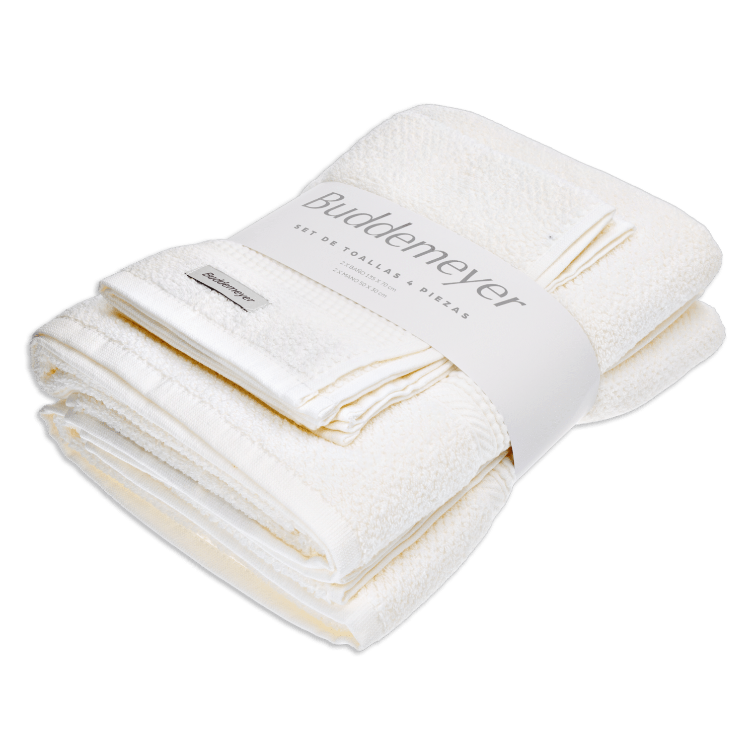 Juego Toallas De Baño Alegro Extra Soft Gris Ratón BUDDEMEYER