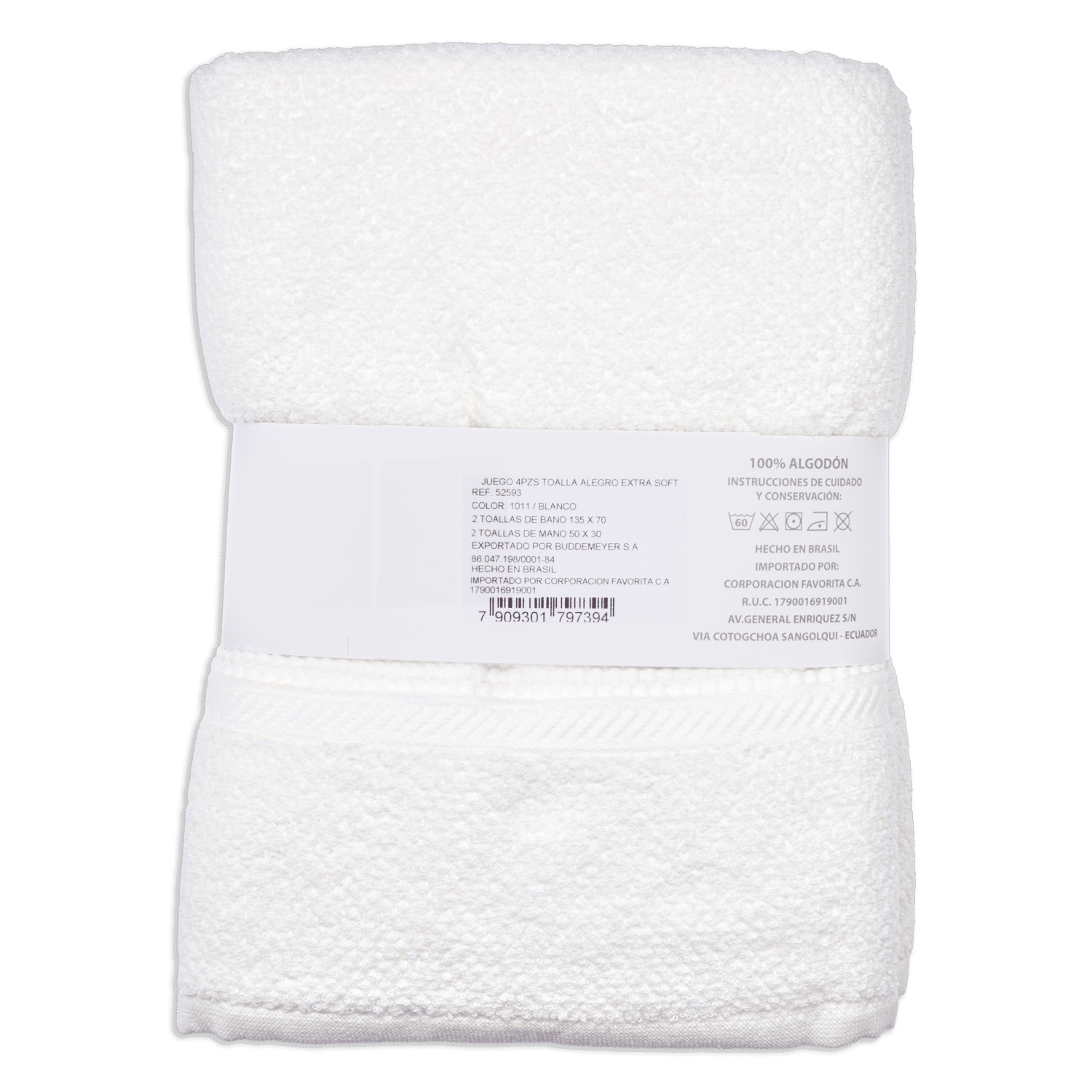 Juego Toallas De Baño Alegro Extra Soft Gris Ratón BUDDEMEYER