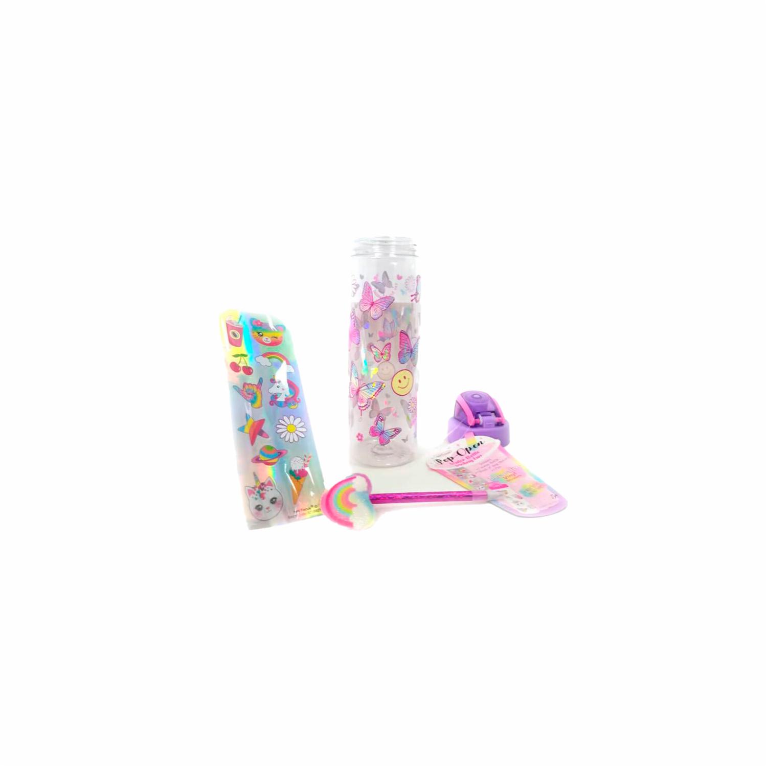 Botella De Agua HOT FOCUS Mariposas