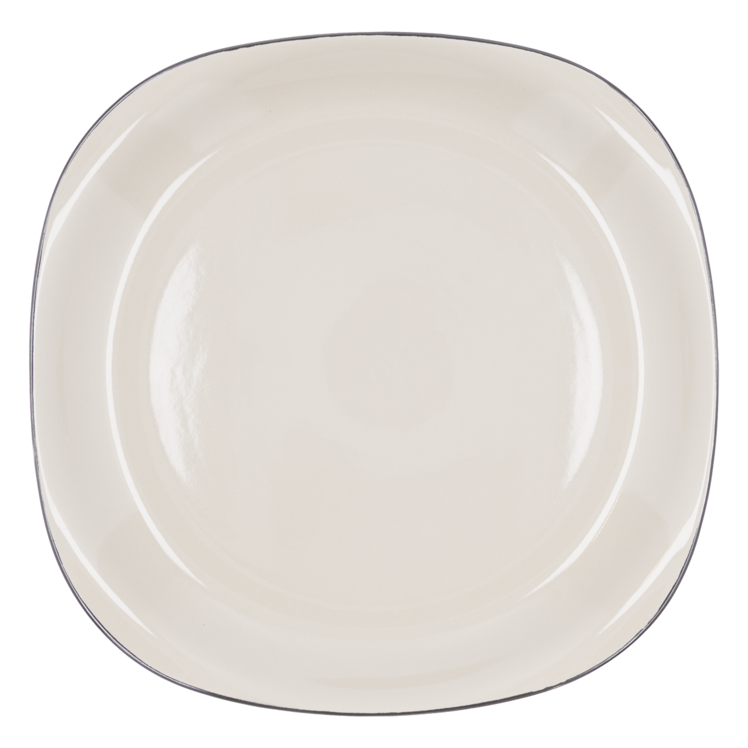 Vajilla Diseño Fontana Black CHINA PEARL 16 Piezas