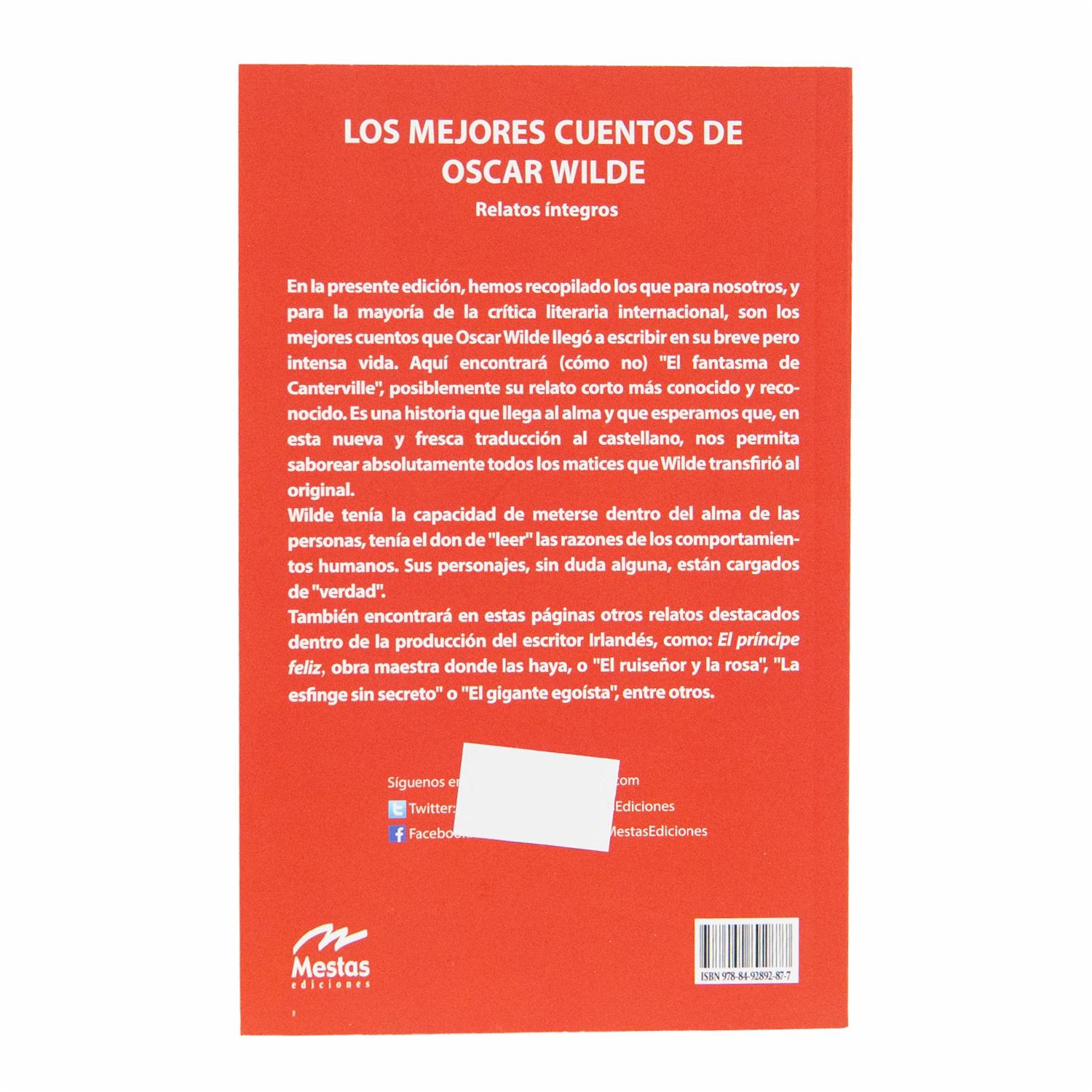 Libro Cuentos De Oscar Wilde MESTAS 188 Páginas