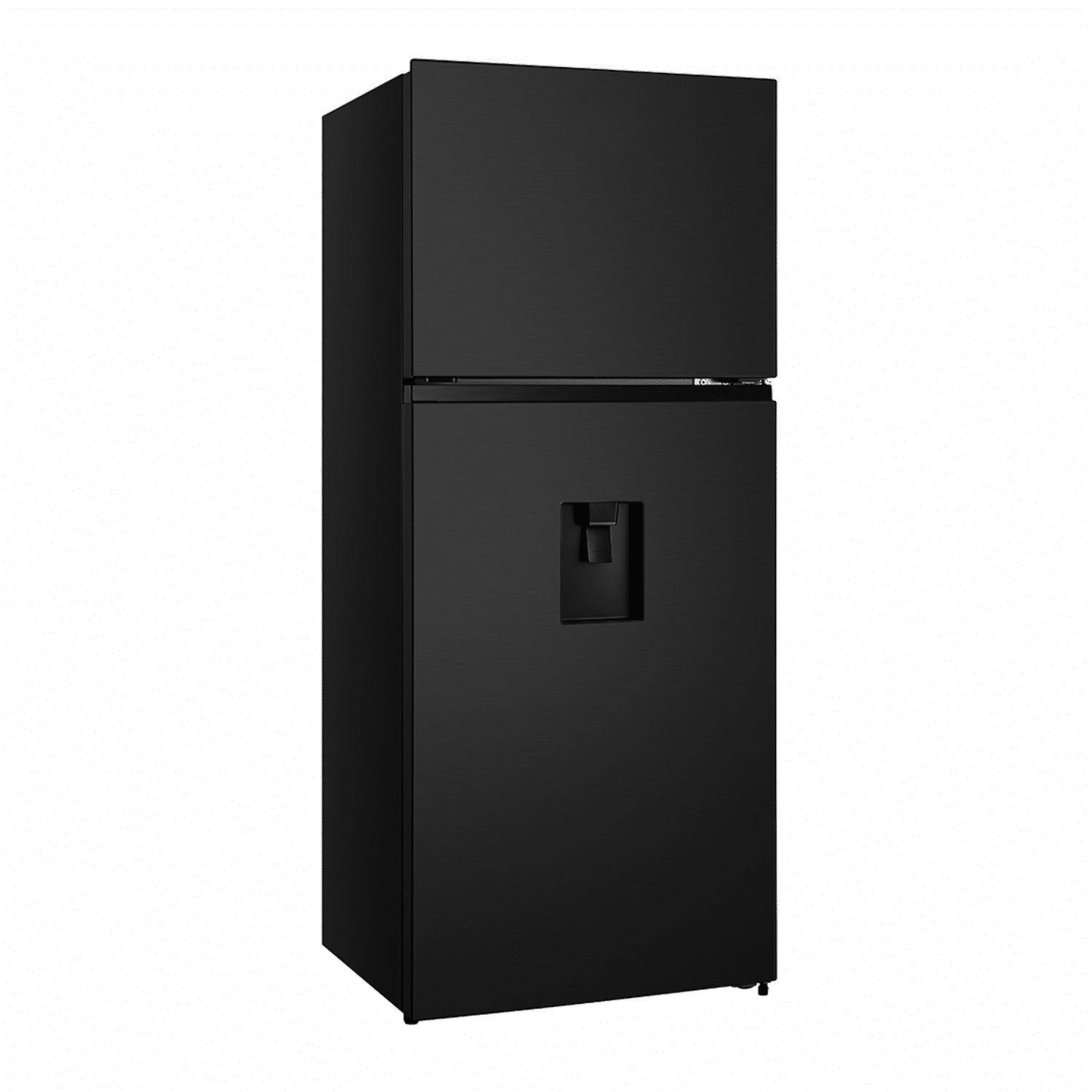 Refrigeradora Top Mount Black Glass HISENSE 411 Litros