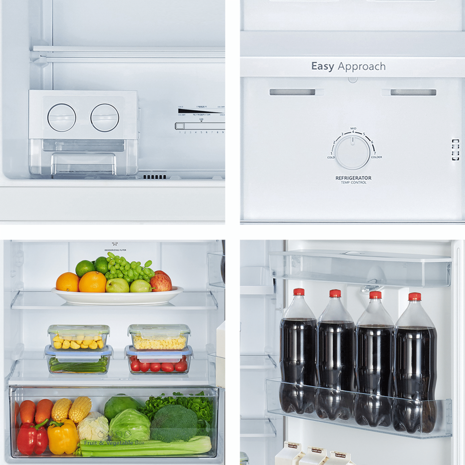 Refrigeradora Top Mount Black Glass HISENSE 411 Litros
