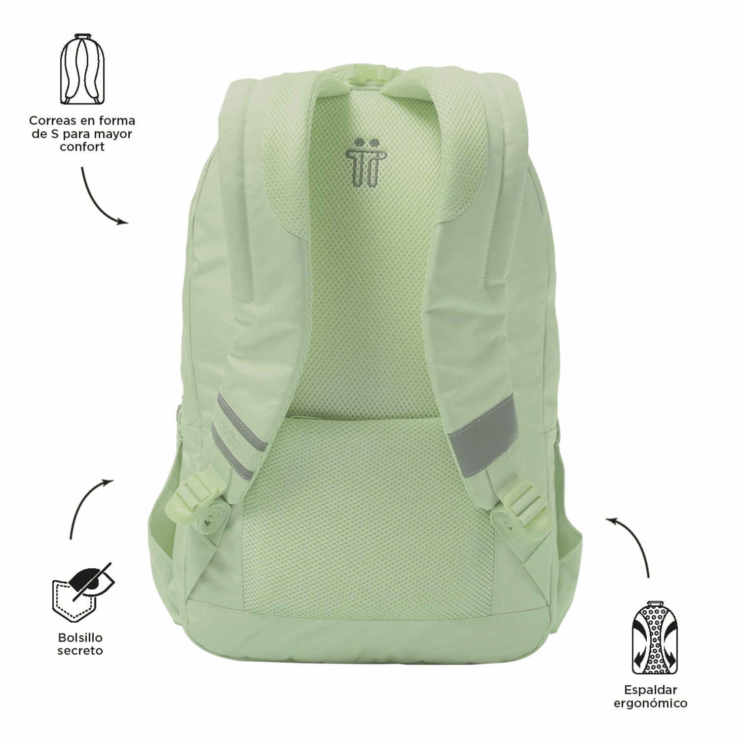 Mochila Pc Mujer Indo TOTTO Verde