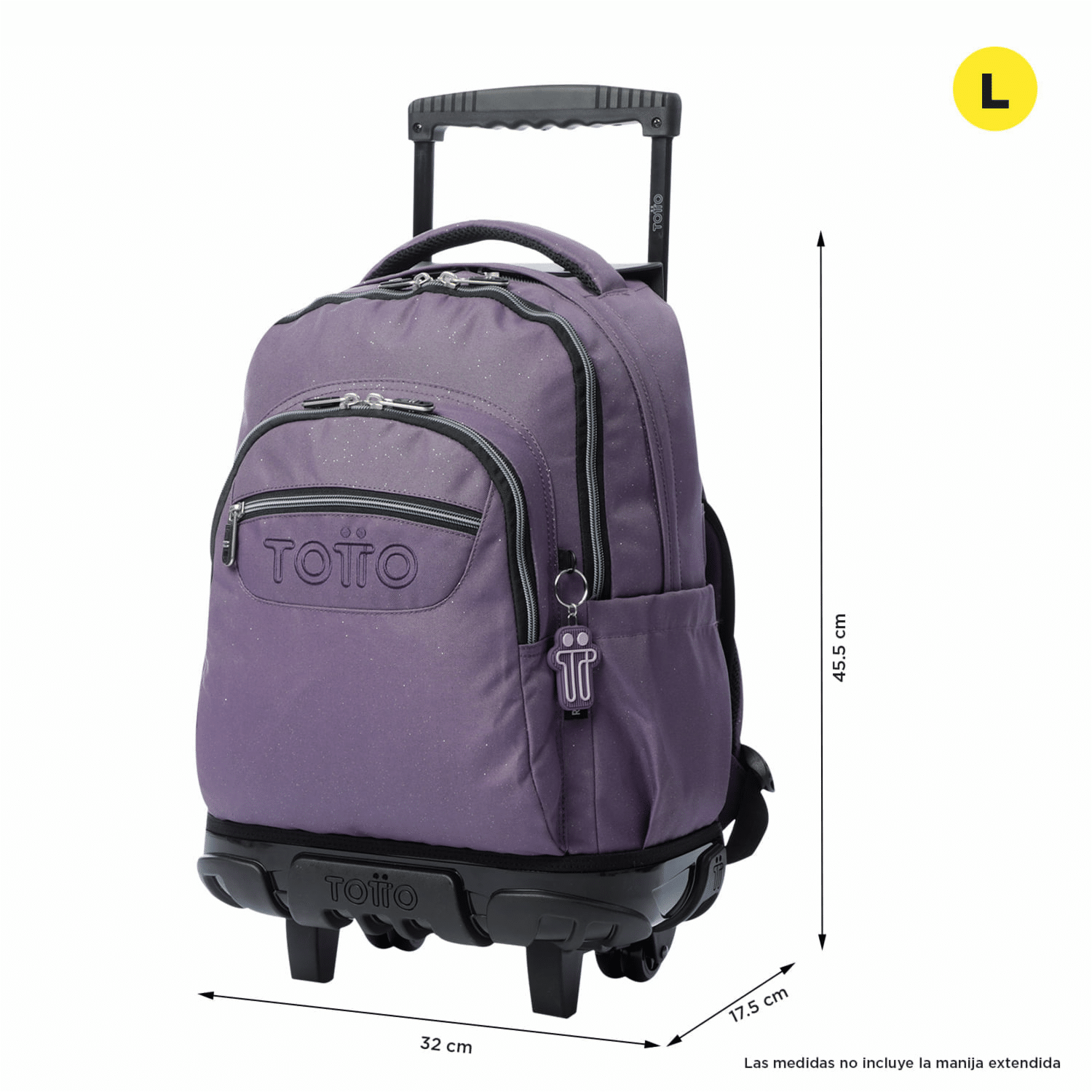 Mochila Ruedas Mujer Renglon TOTTO Morado