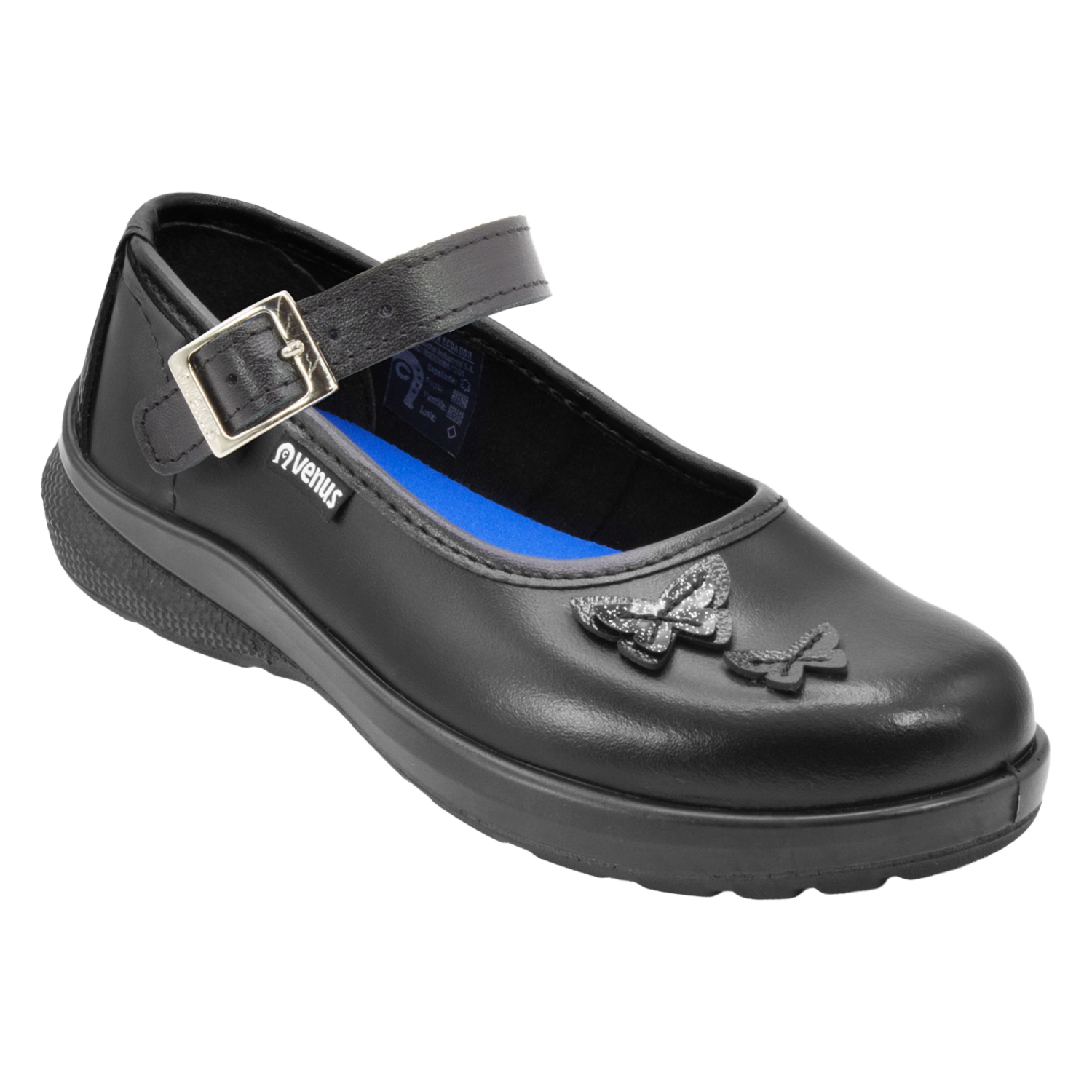 Zapatos Escolares Maite De Cuero Con Hebilla 2En1 VENUS