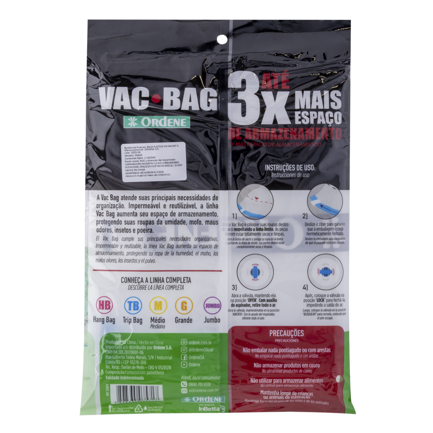 Bolsa De Almacenamiento Vac Ext SANREMO 80X100 Cm