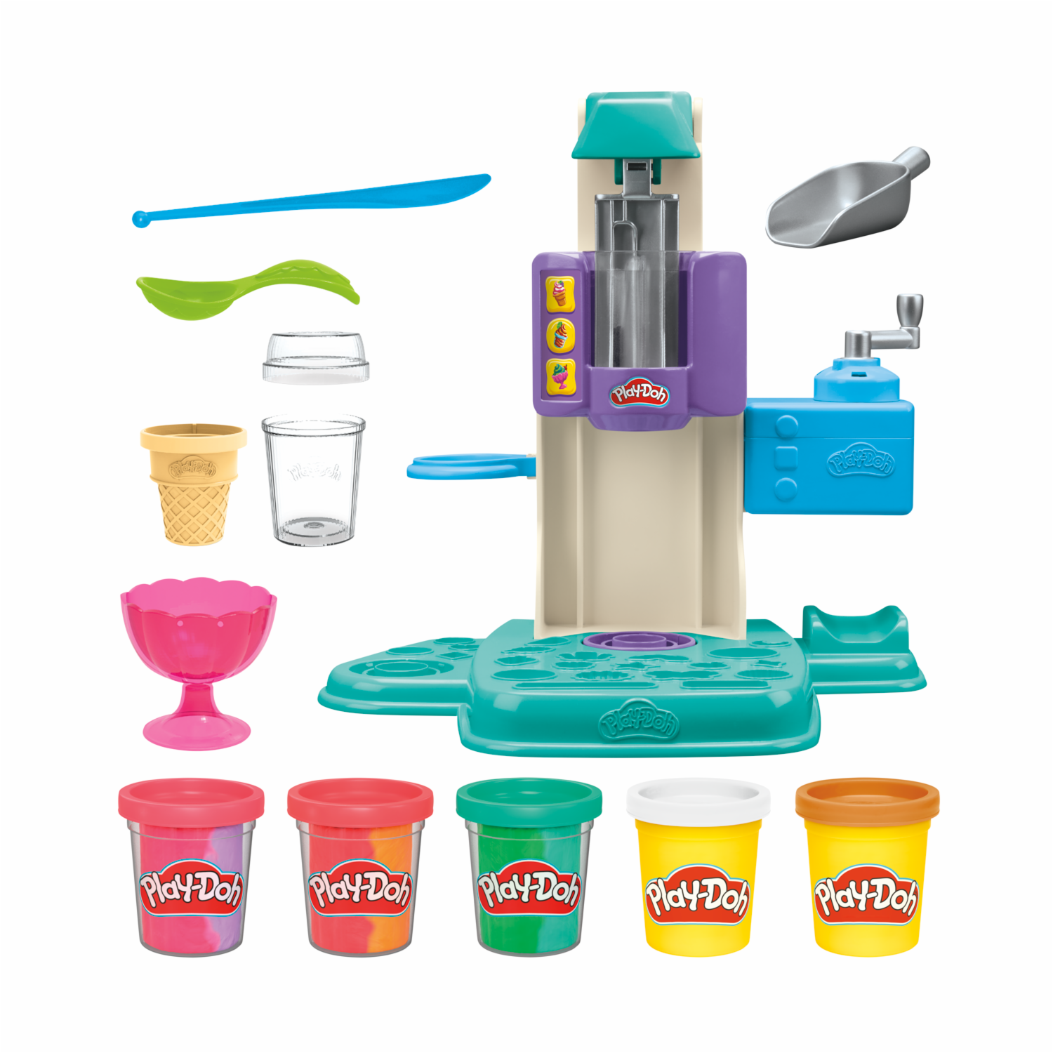 Máquina De Helados PLAY DOH 5 Colores