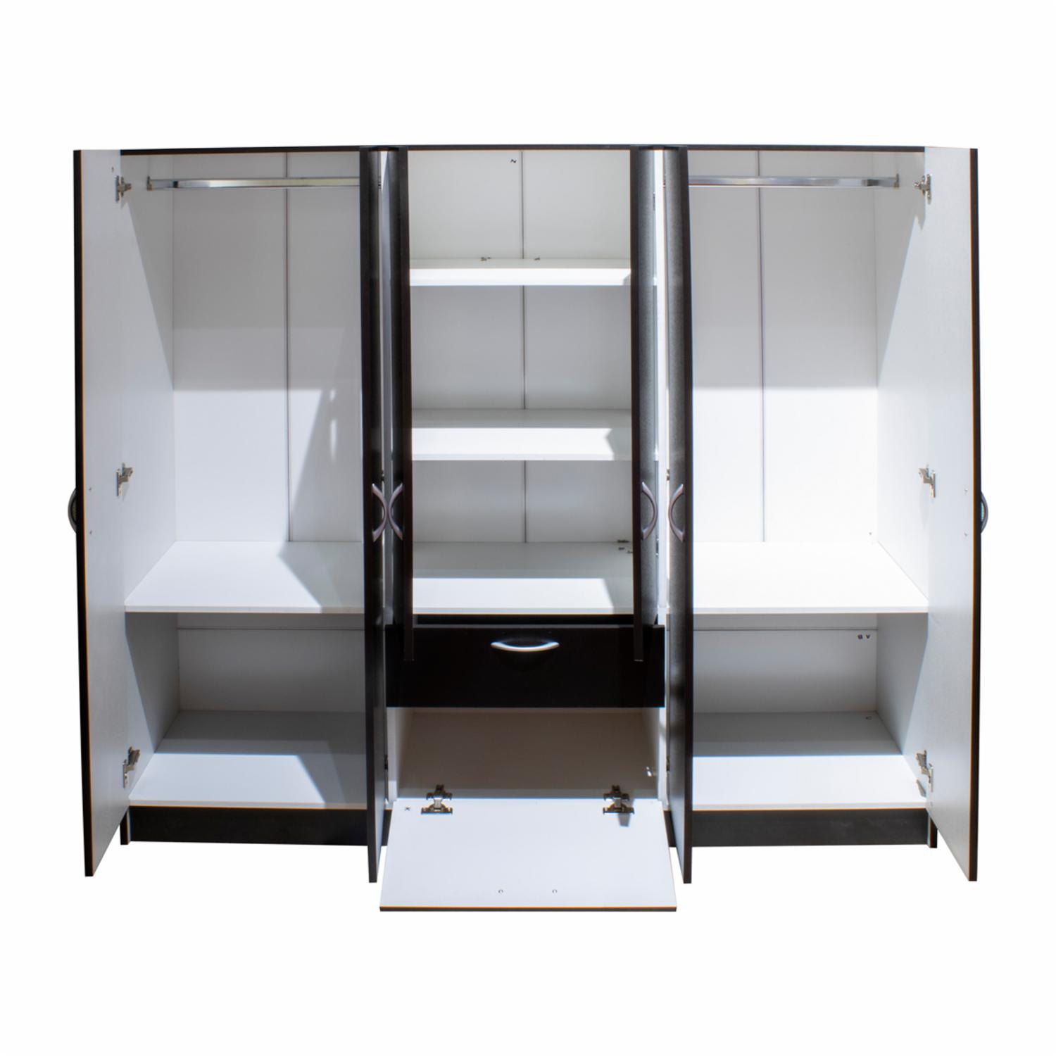 Closet Mitú Wengué Con Blanco RTA MDF