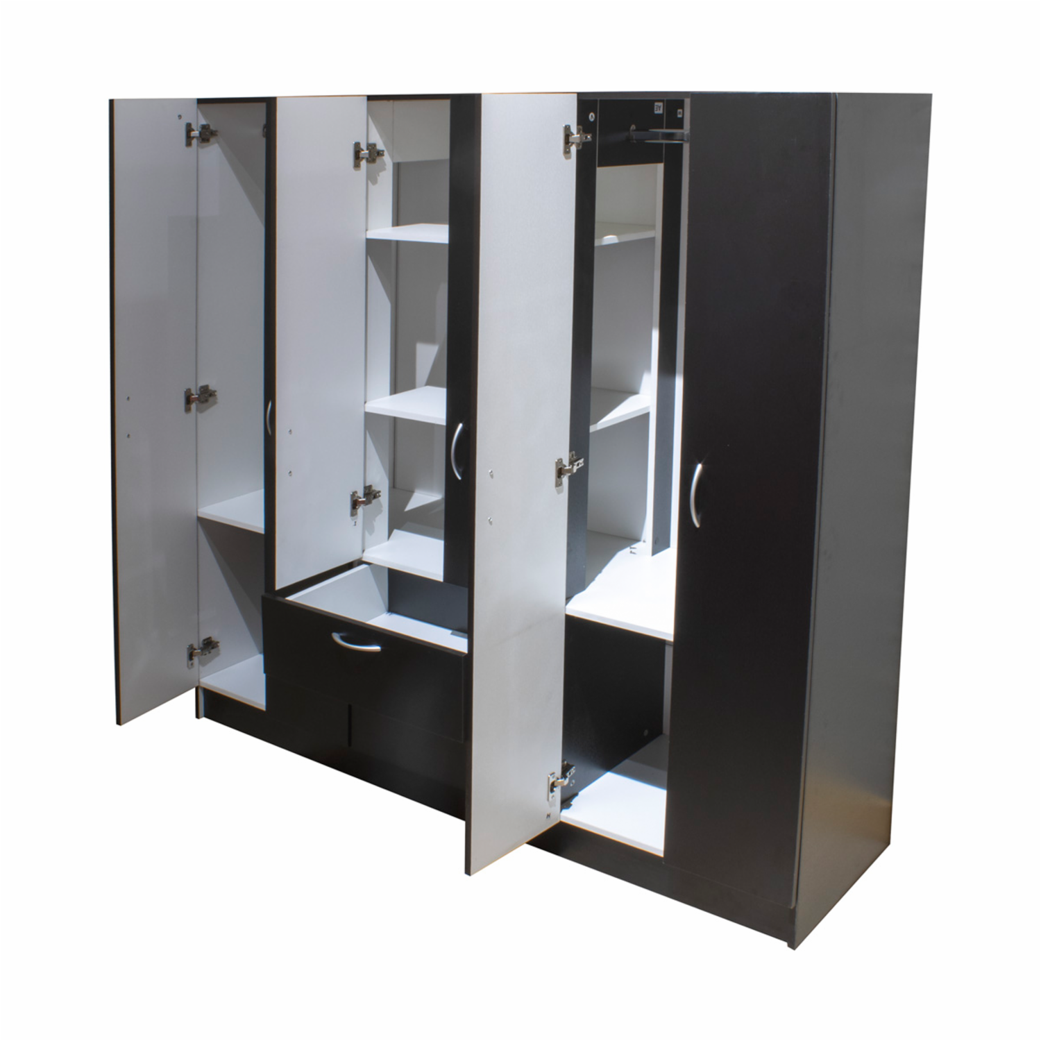 Closet Mitú Wengué Con Blanco RTA MDF