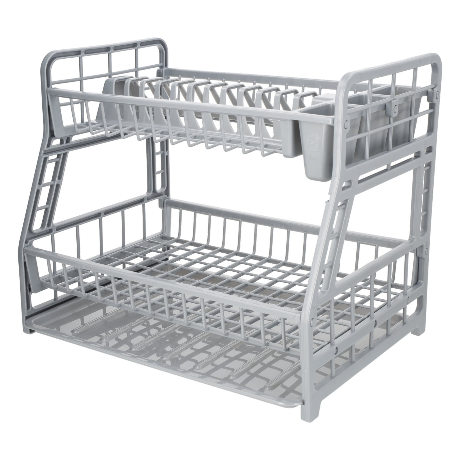 Escurridor de Platos Cloe Gris Metalico BASA 1 Pieza