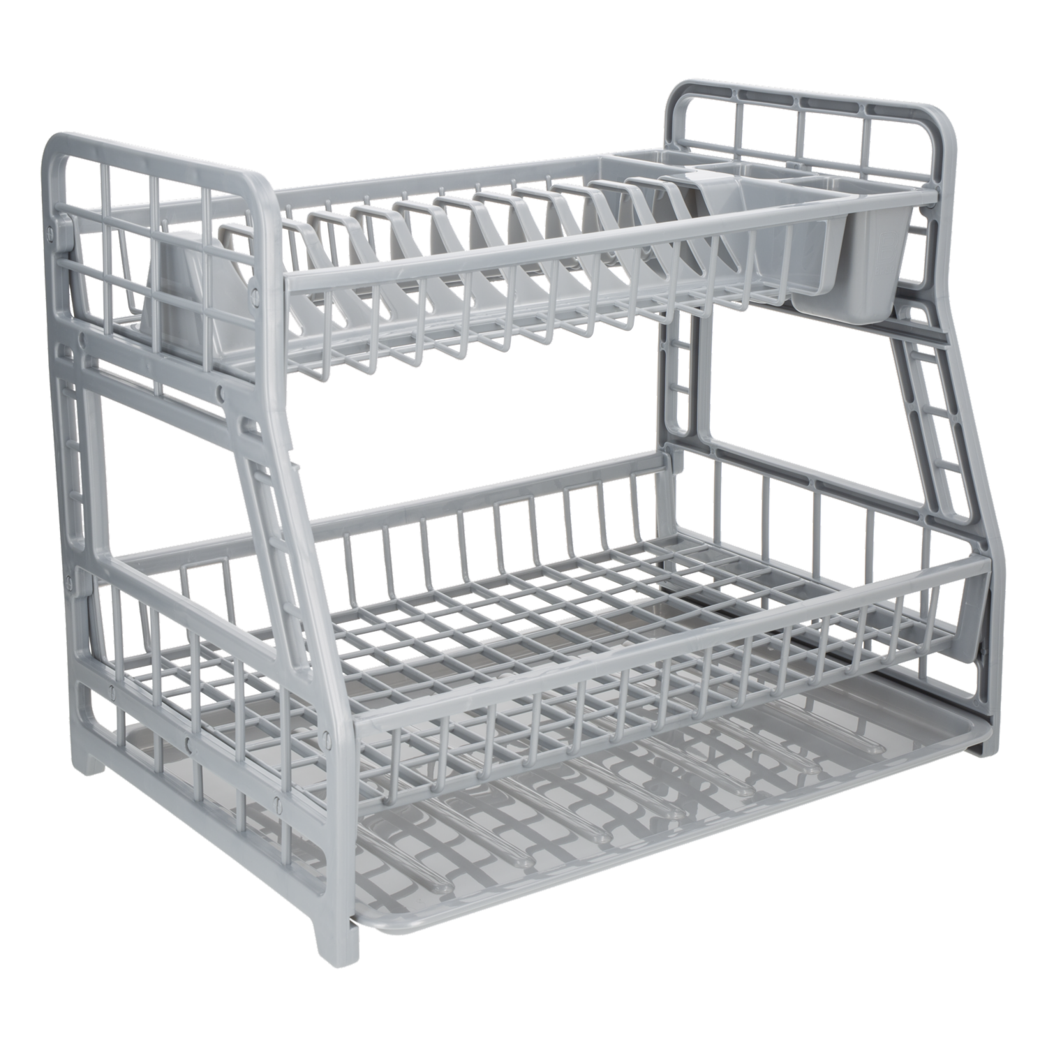 Escurridor de Platos Cloe Gris Metalico BASA 1 Pieza